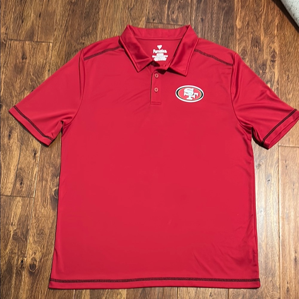 Fanatics Men's Size XL Red 49ers Polo Shirt